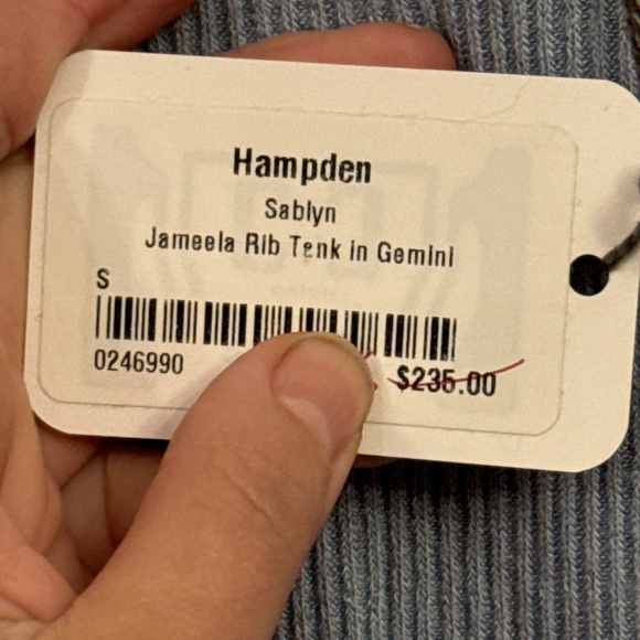 NWT Sablyn REVOLVE Hampden rib tank top small - Picture 5 of 7